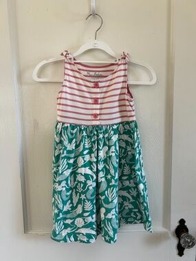 Mini Boden 5-6Y Striped Mermaid Dress
